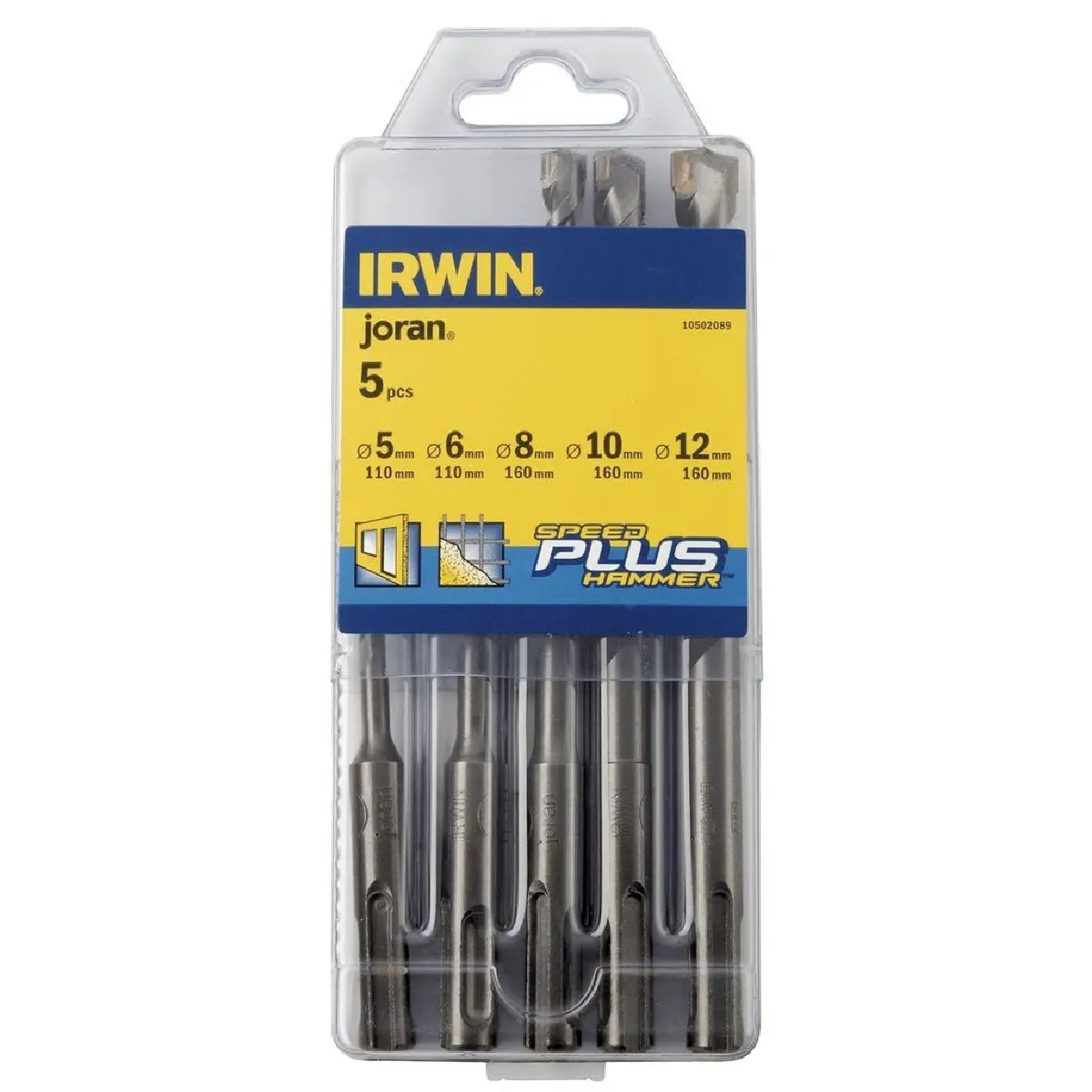 Irwin Coffret Forets Béton Sds 5 Pièces