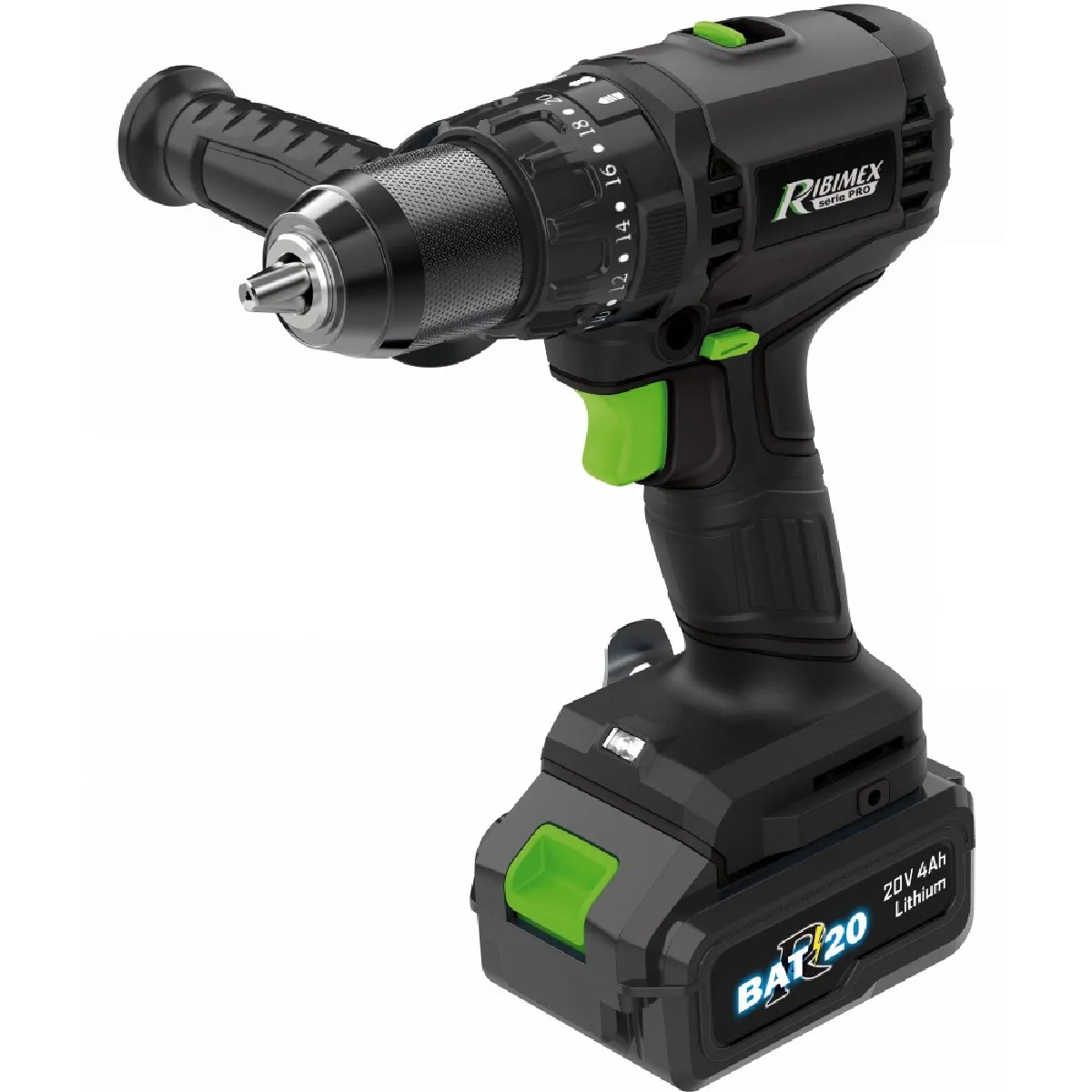 Non Communiqué Perceuse-Visseuse Sans Fil 20V + Batterie Ribimex Prbat20/Pro4 - Image 3