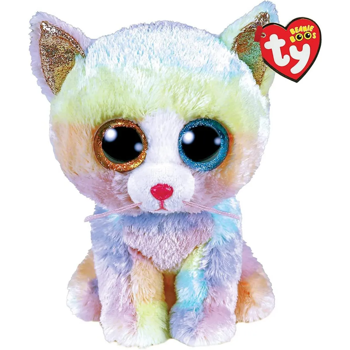 Ty Bleu Peluche Chat Heather Beanie Boos