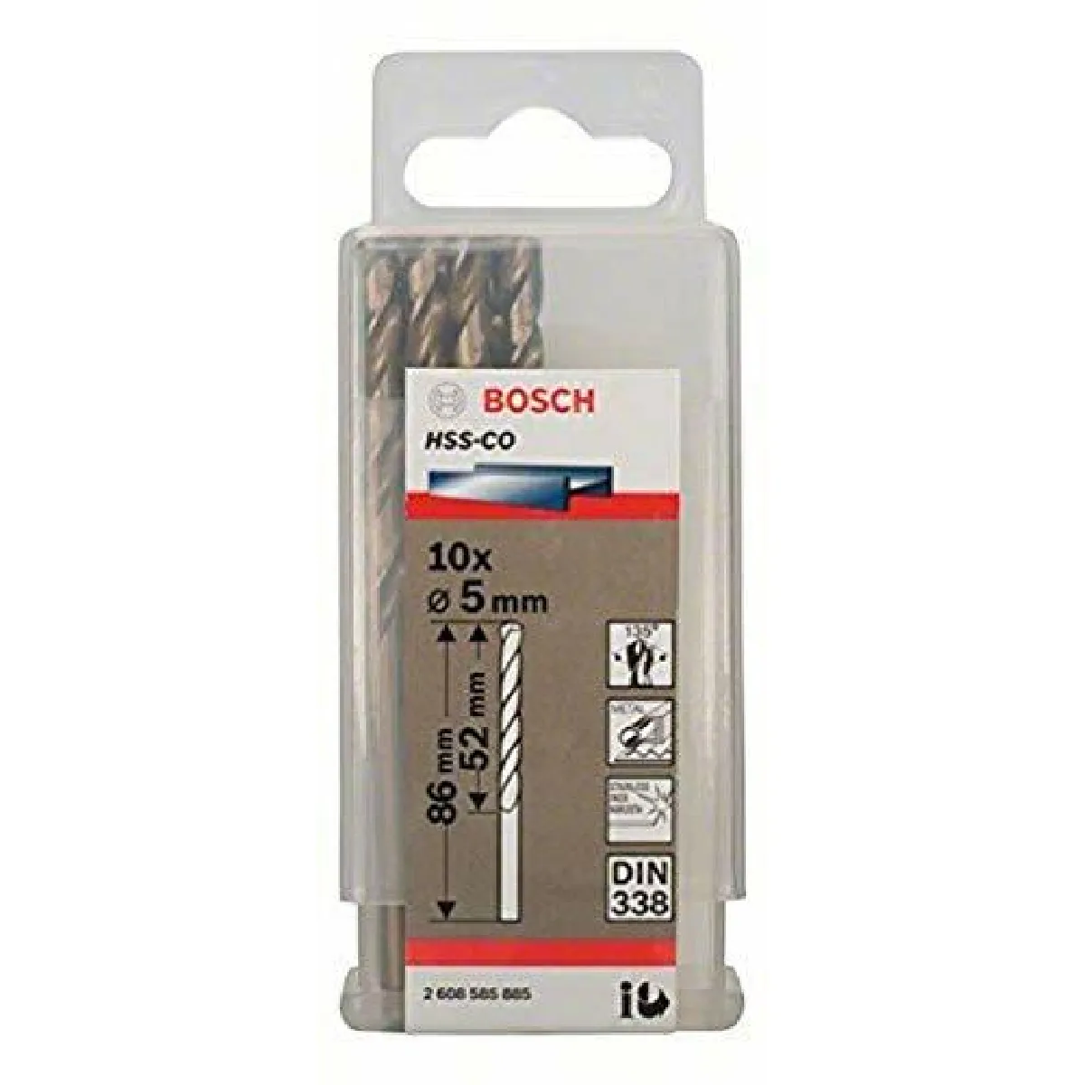 BOSCH Foret hélicoïdal HSS Co - vue 3