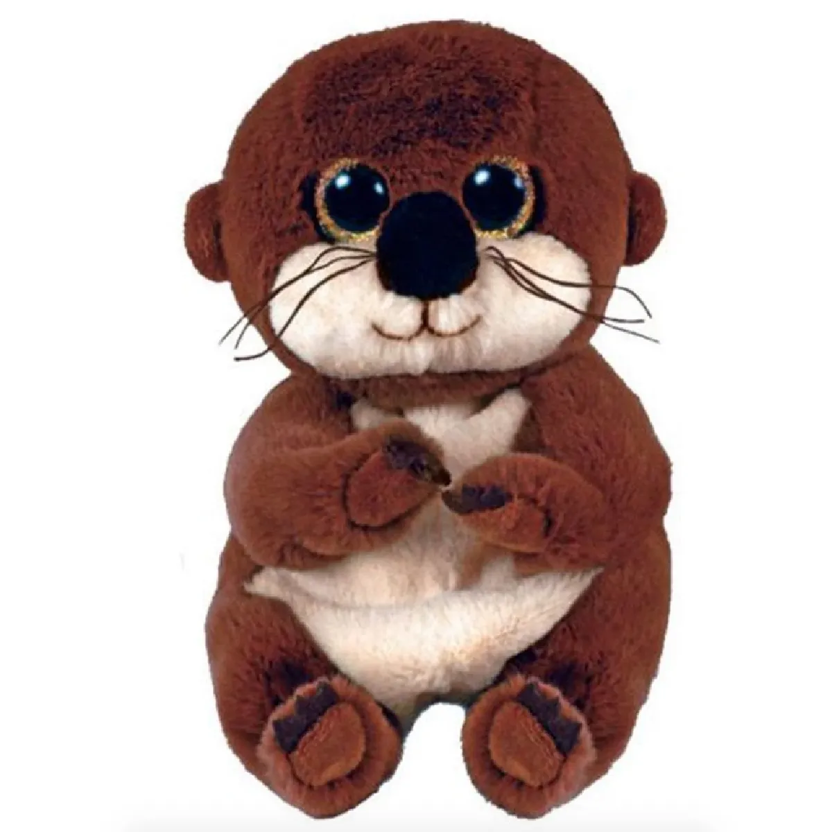 Ty Marron Peluche Beanie Babies Small Mitch La Loutre - Image 5