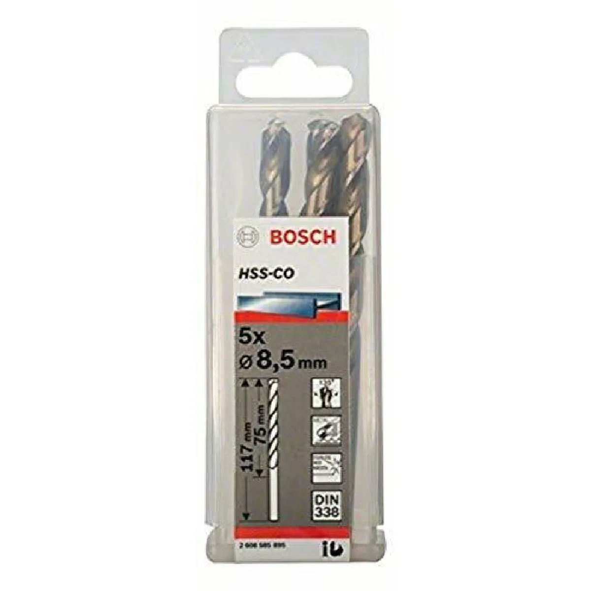 Bosch Forets À Métal Hss-Co - Lot De 5