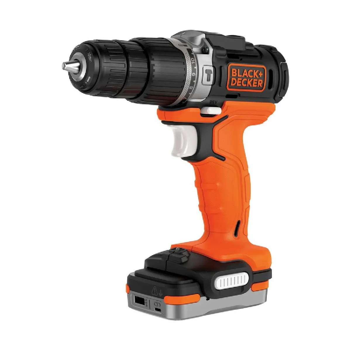 Perceuse À Percussion BLACK+DECKER BDCHD12S1 – 12V 40 Nm Avec Batterie USB
