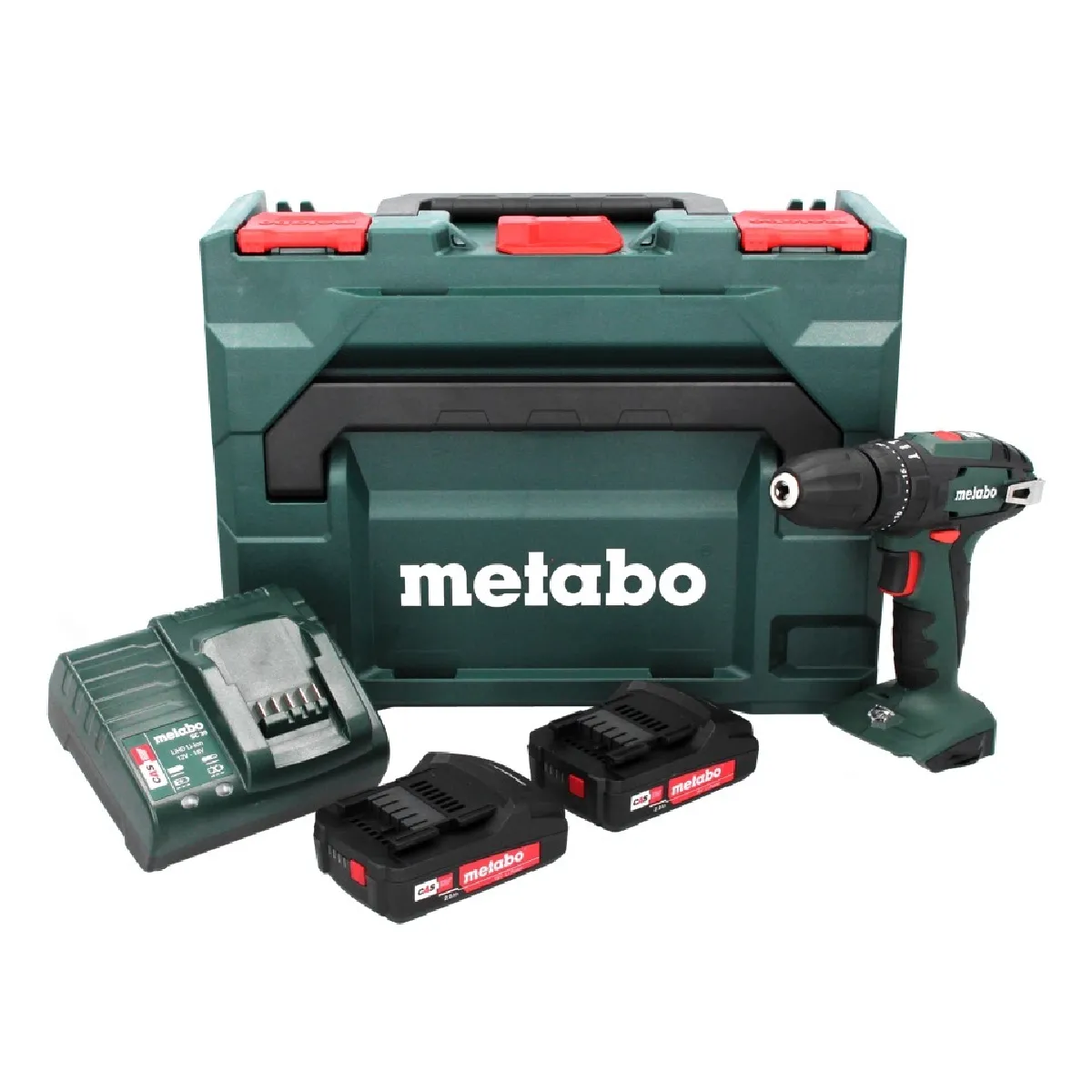 Non Communiqué Metabo Sb 18 18 V 48 Nm Perceuse À Percussion Sans Fil (602245560) + 2X Batteries Rechargeables 2,0 Ah + Chargeur + Coffret - Image 3