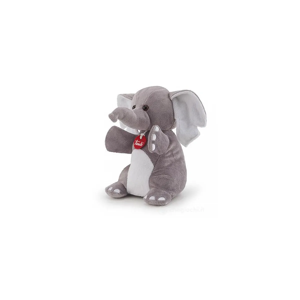 Trudi Rouge Marionnette Éléphant En Peluche