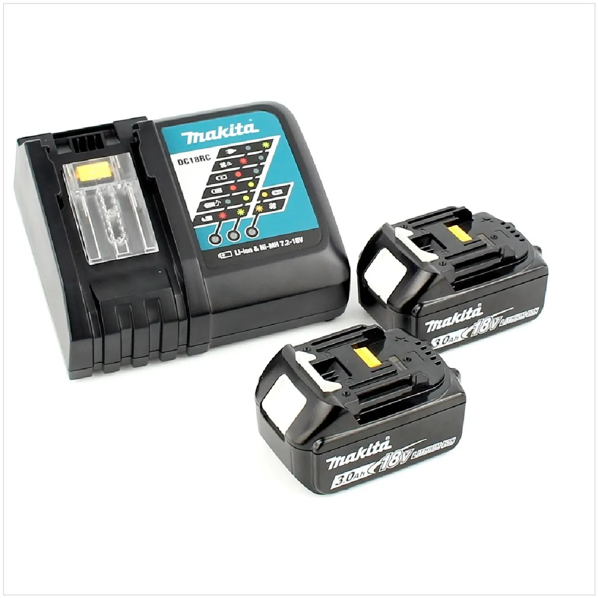 Perceuse-Visseuse À Percussion Makita DHP 482 RFWJ – 18V 3,0Ah + 2x Batteries + Chargeur + Makpac