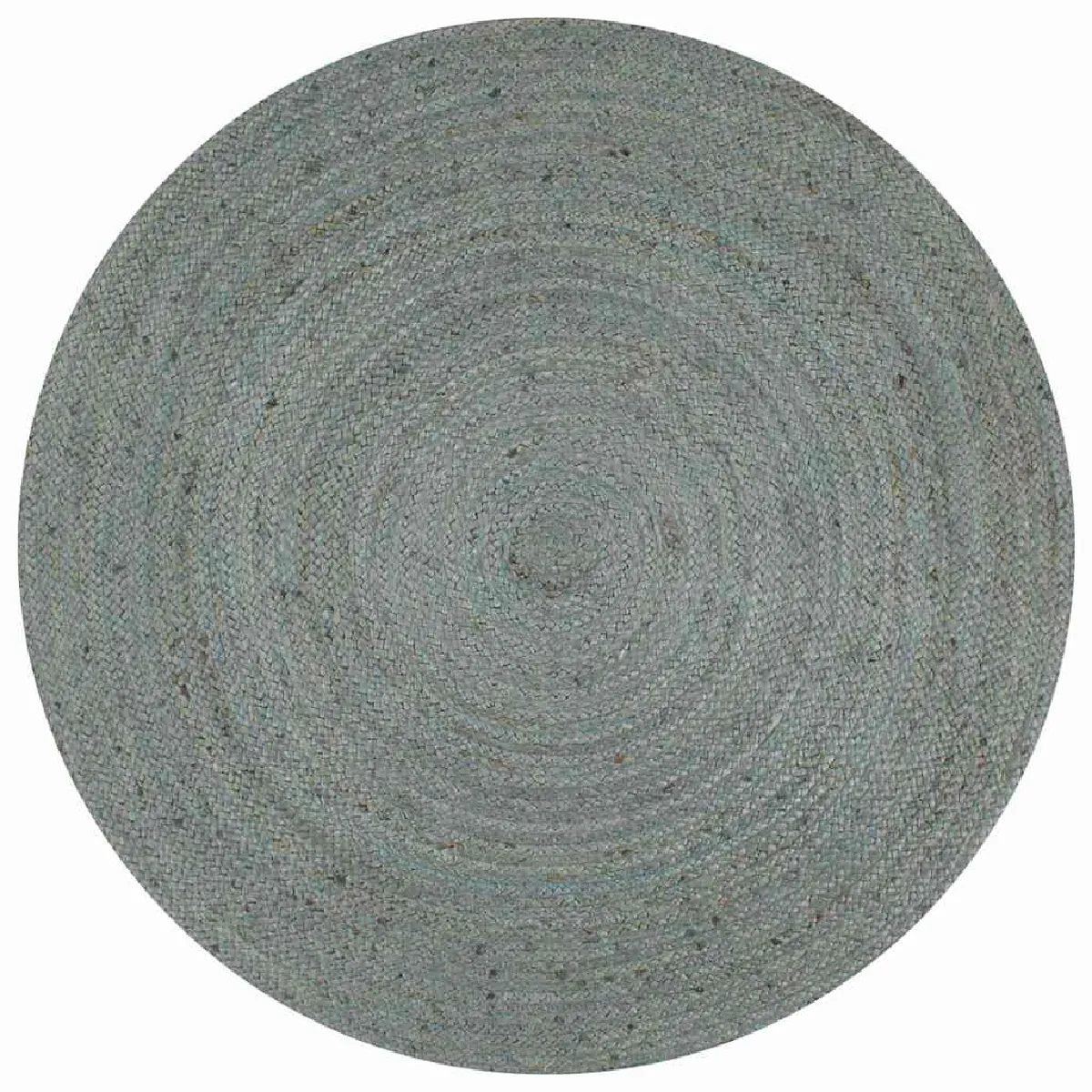 Non Communiqué Vert Vidaxl Vloerkleed Handgemaakt Rond 90 Cm Jute Olijfgroen133668 - Image 3