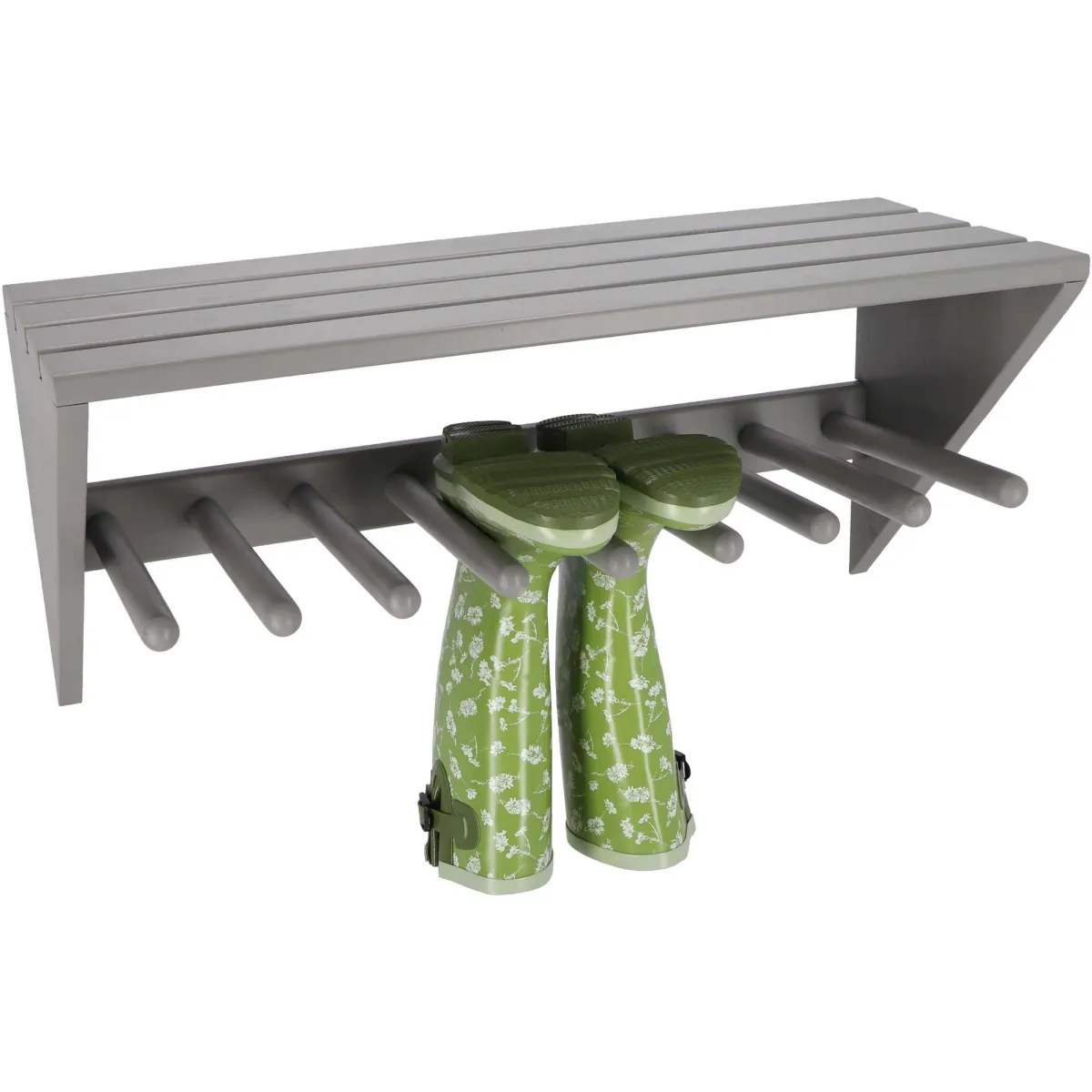 Porte bottes mural Gris