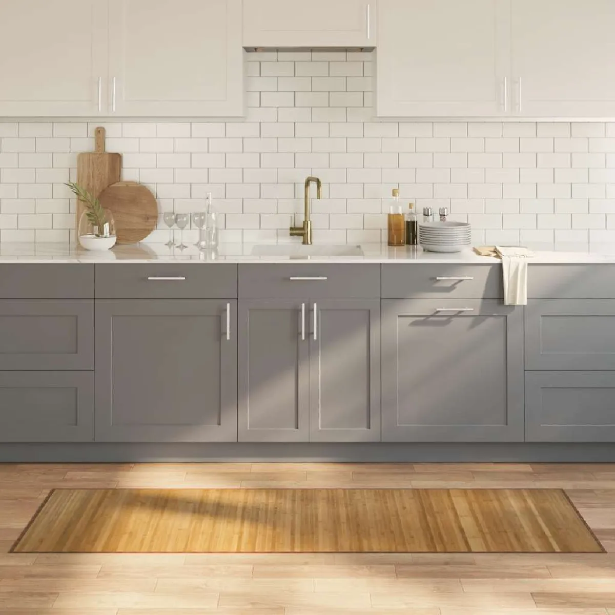 VIDAXL Tapis Bambou - vue 4