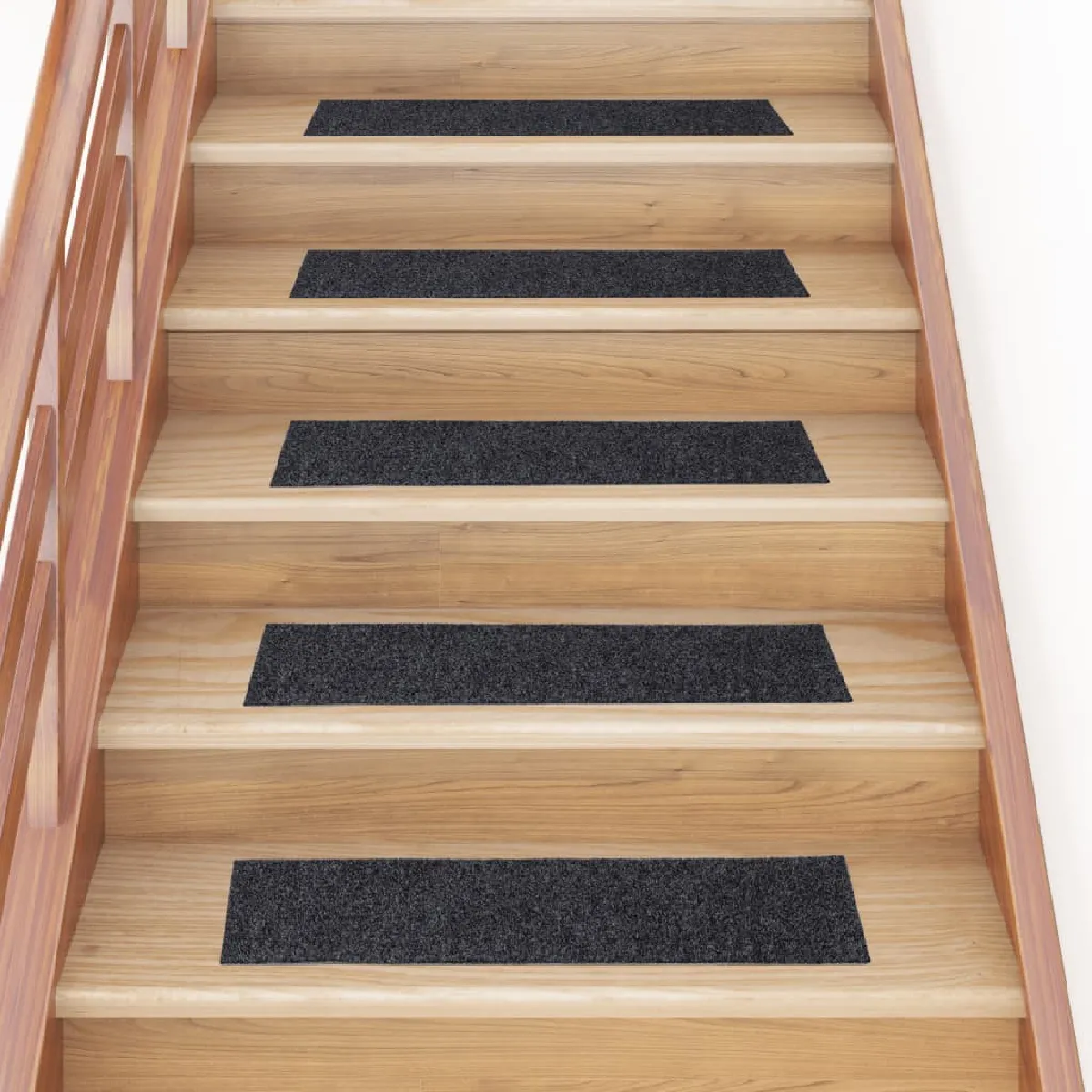 vidaXL Tapis d'escalier autocollants 15 pcs - vue 5