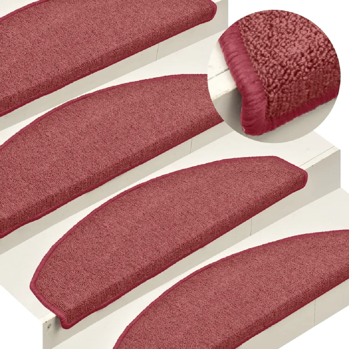 VidaXL Tapis de Marches d'Escalier - vue 1