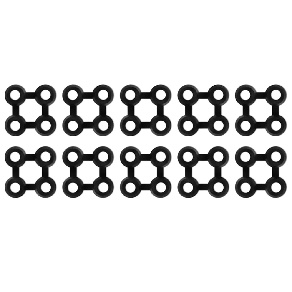 Non Communiqué Noir Vidaxl Connecteur De Tapis 10 Pcs Caoutchouc - Image 2