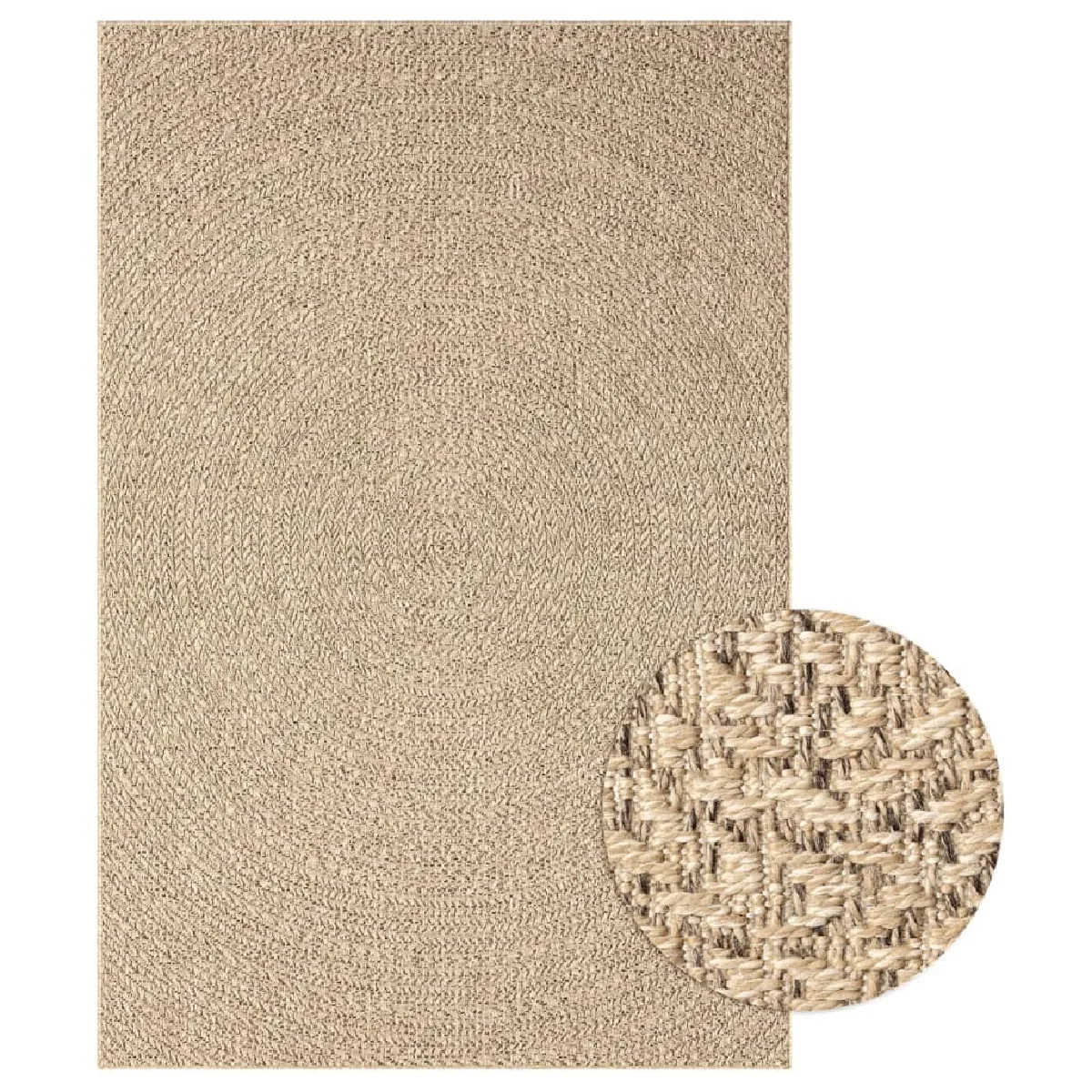 vidaXL Tapis jute intérieurextérieur 140x200 - vue 2