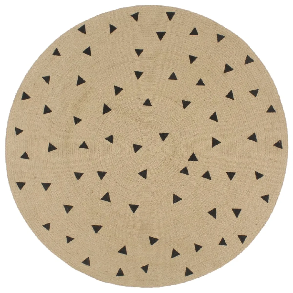 Vidaxl Tapis Jute Imprimé - 150 Cm