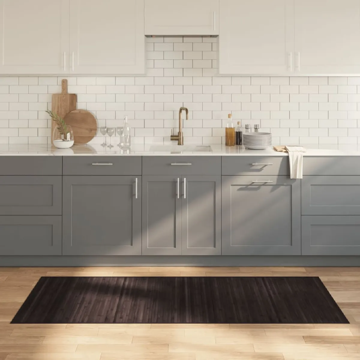 VidaXL Tapis Bambou 80x200 cm