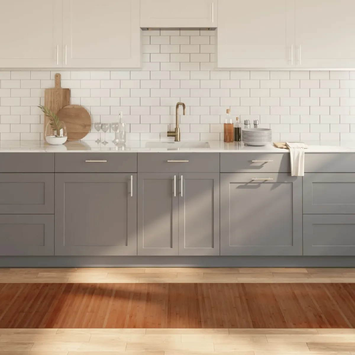 VidaXL Tapis rectangulaire Bambou - vue 3