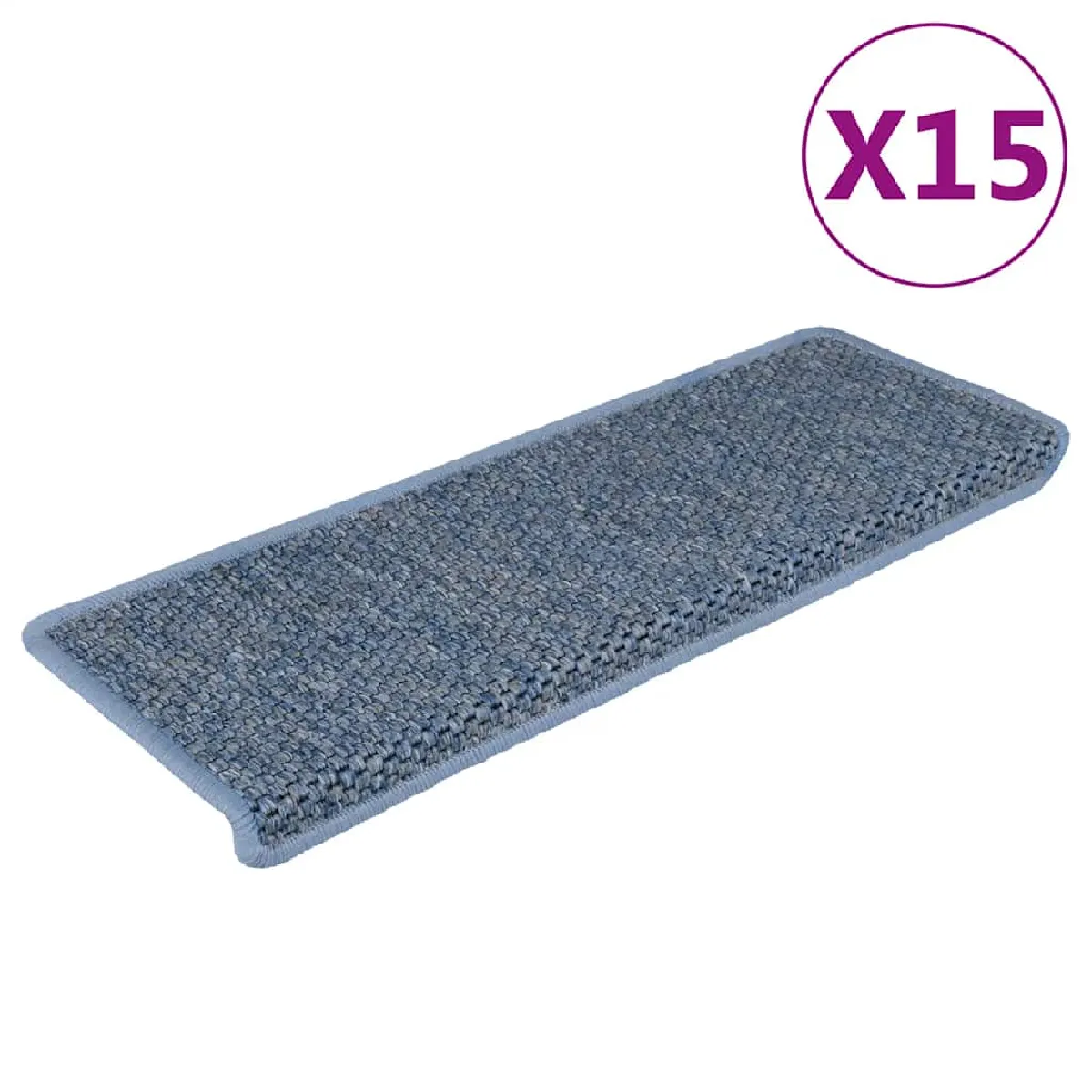 vidaXL Tapis d'escalier autocollants 15 pcs - vue 4