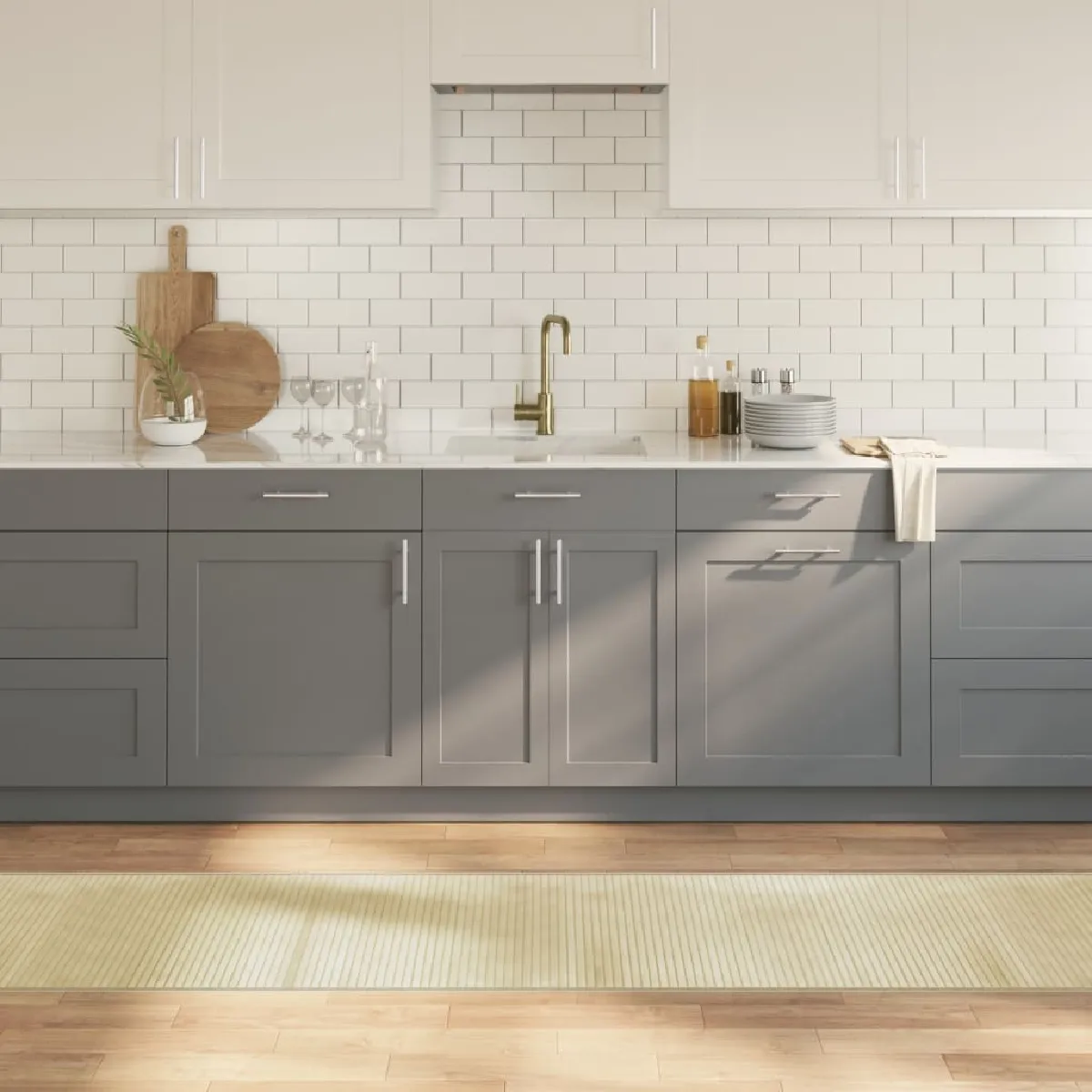 VidaXL Tapis Bambou Naturel