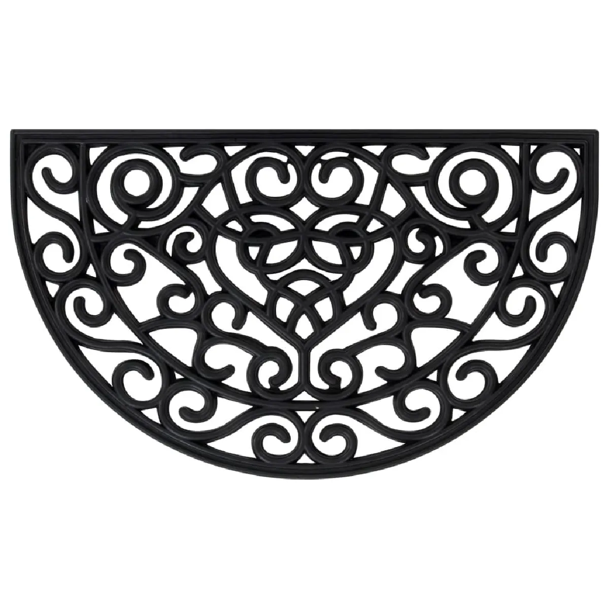 VIDAXL TAPIS DE PORTE DEMI ROND - vue 2