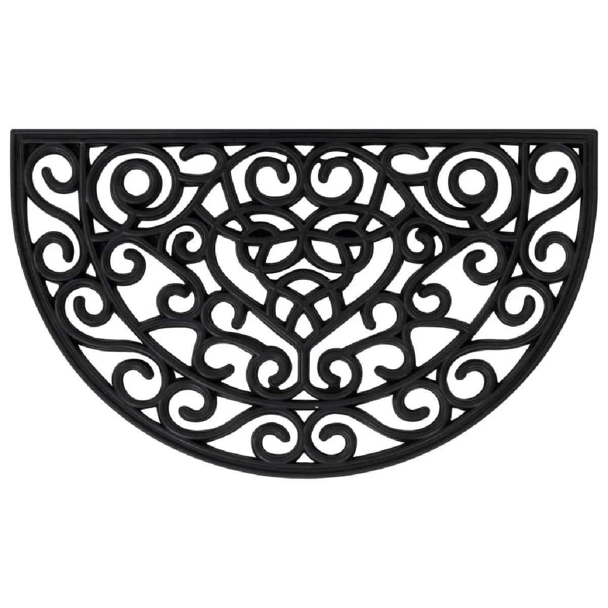 VIDAXL TAPIS DE PORTE DEMI ROND - vue 2