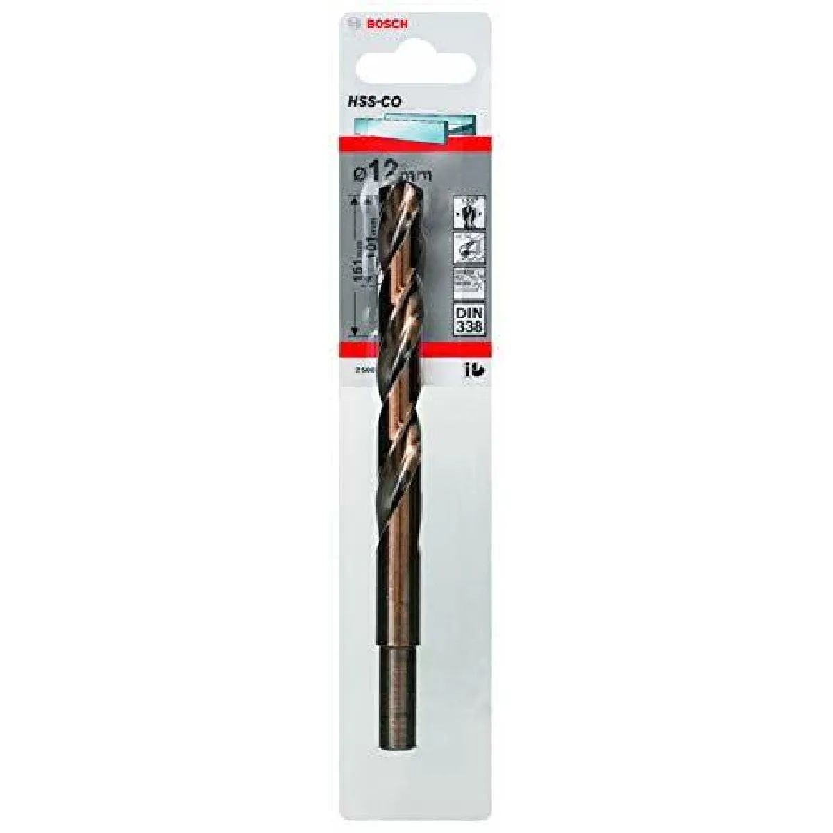 Bosch Foret hélicoïdal HSS-Co métal - 12 mm