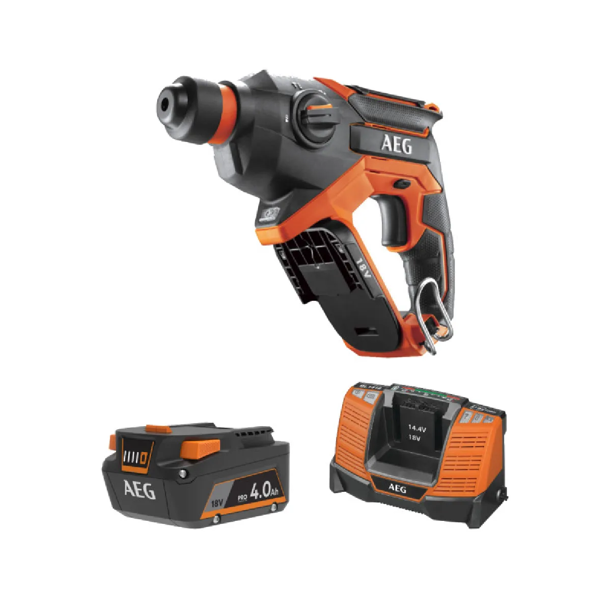 Perforateur-Burineur AEG BBH18C-0 – SDS+ 18 V, 1,5 J, Sans Batterie - vue 2