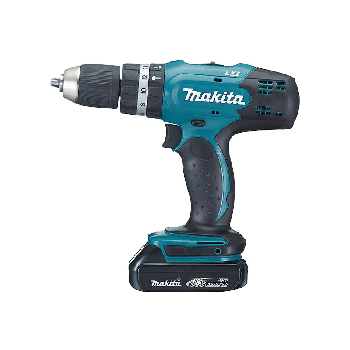 Perceuse visseuse à percussion 18V 3.0Ah x 2 Li Ion 2 vitesses MAKITA DHP453SFE - vue 3