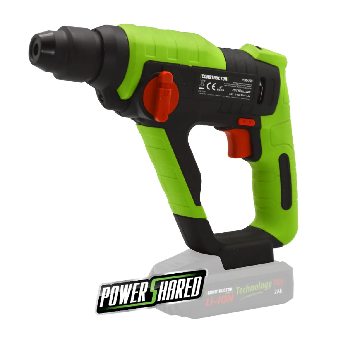 Constructor - Marteau perforateur sans fil - 20V - Image 3