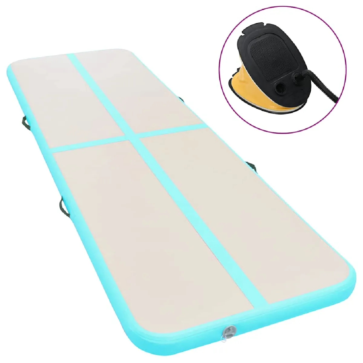 VIDAXL  Tapis de gymnastique - Vert 700x100x10 cm
