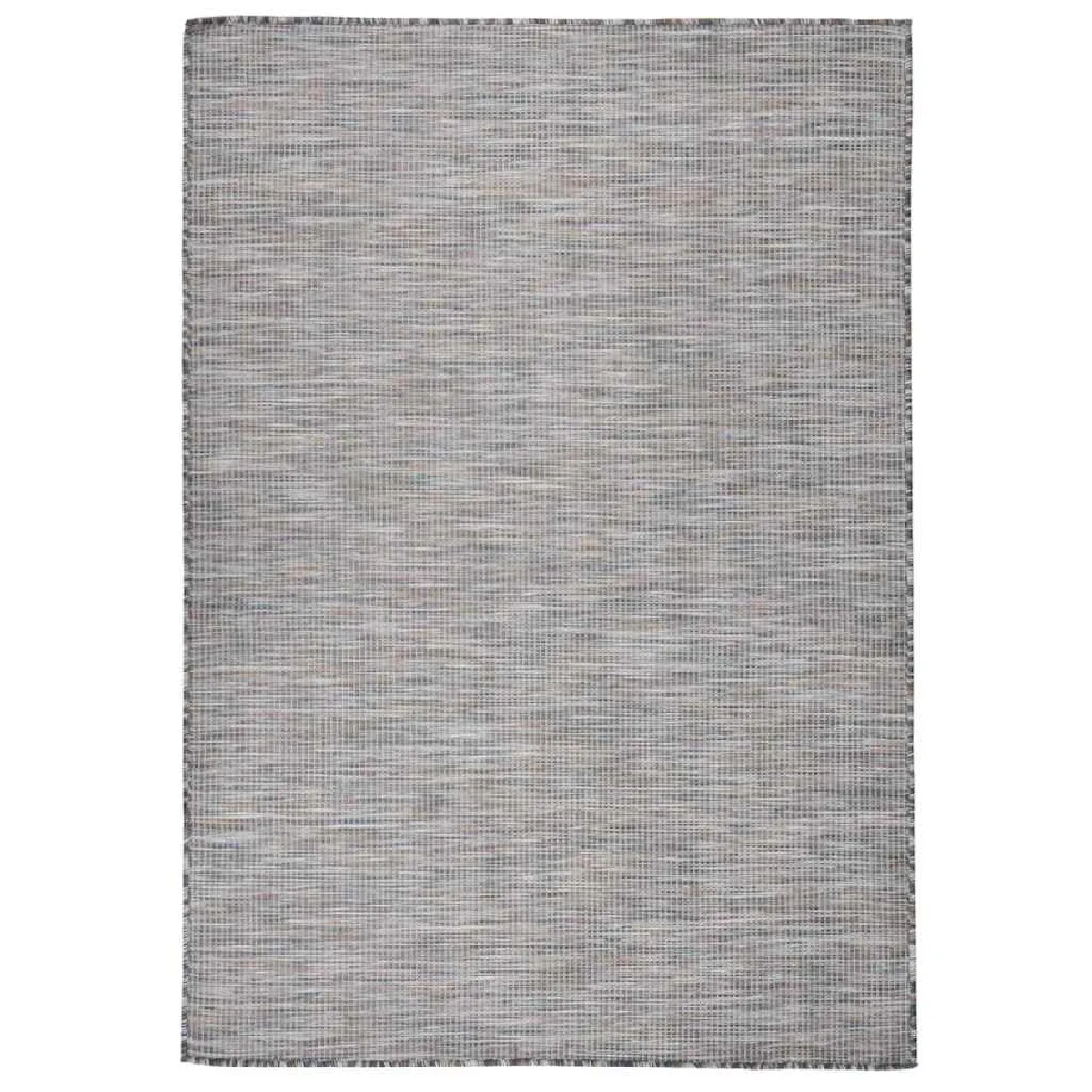 Vidaxl Buitenkleed Platgeweven 160X230 Cm Bruin En Blauw340818 - Image 2