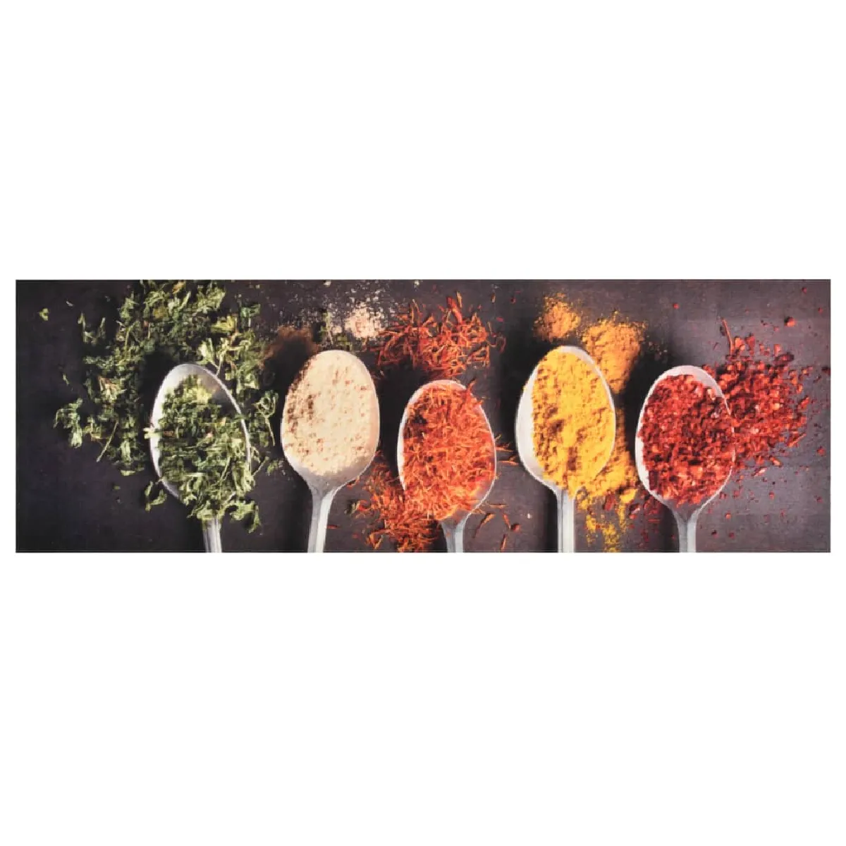 vidaXL Tapis de cuisine Cuillères - 300 x 60 cm vidaXL Tapis de cuisine Cuillères - 300 x 60 cm
