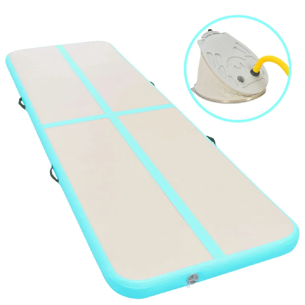 VIDAXL  Tapis gonflable 600x100x10 cm - Vert