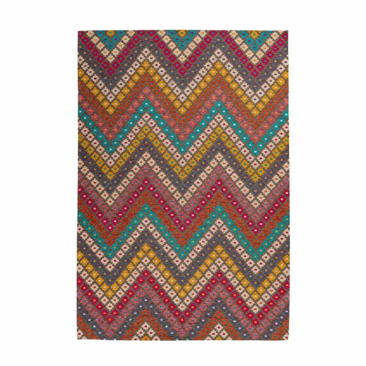 Generique Tapis Tissé Imprimé "Primavera" Multicolore 80 X 150 Cm - Image 2