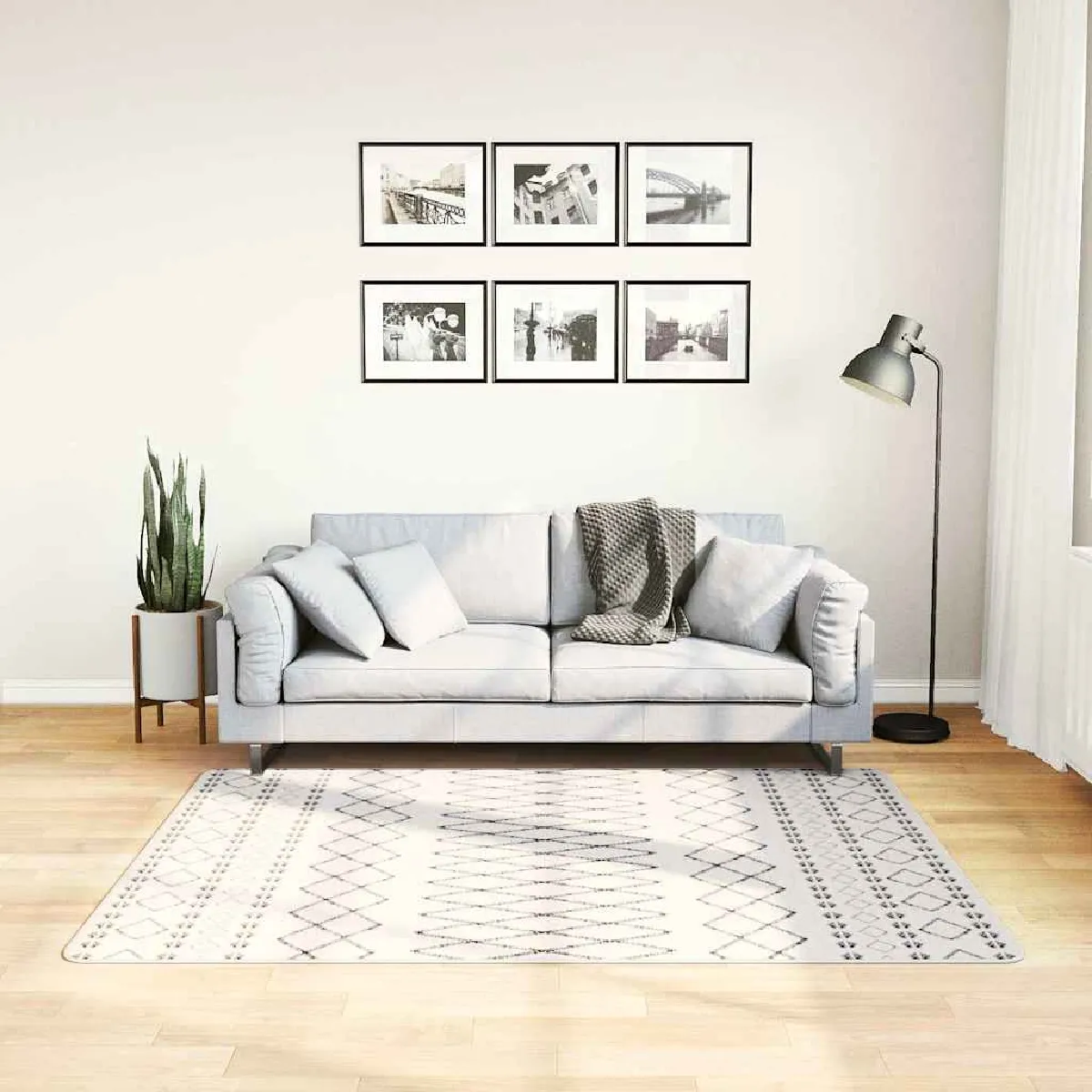 vidaXL Tapis Lavable et Doré - vue 2