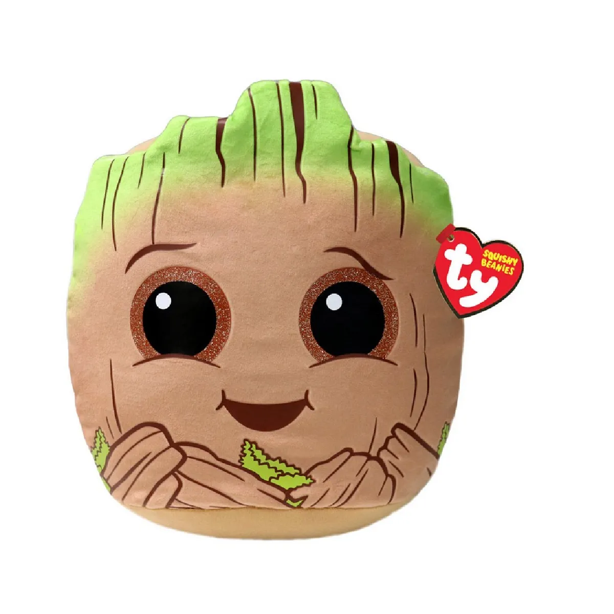 Ty Beige Marvel Squish A Boos Petit - Groot : Le Compagnon Doux Et Câlin - Neuf - Image 3