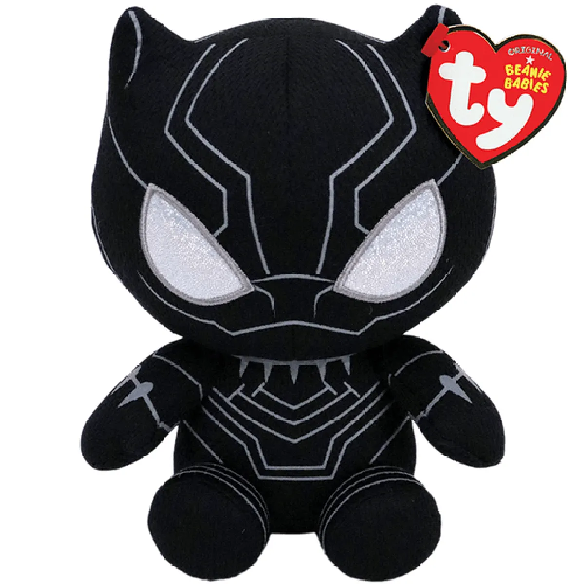 Ty Rouge Peluches Marvel Beanie Babies - Petit Black Panther - Neuf - Image 3
