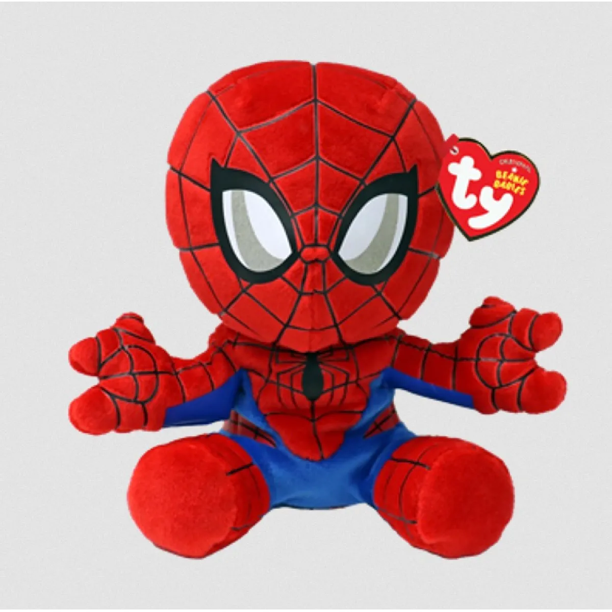 Ty Rouge Peluche Spiderman Soft Small - Le Compagnon Idéal Des Fans De Marvel - Neuf - Image 4