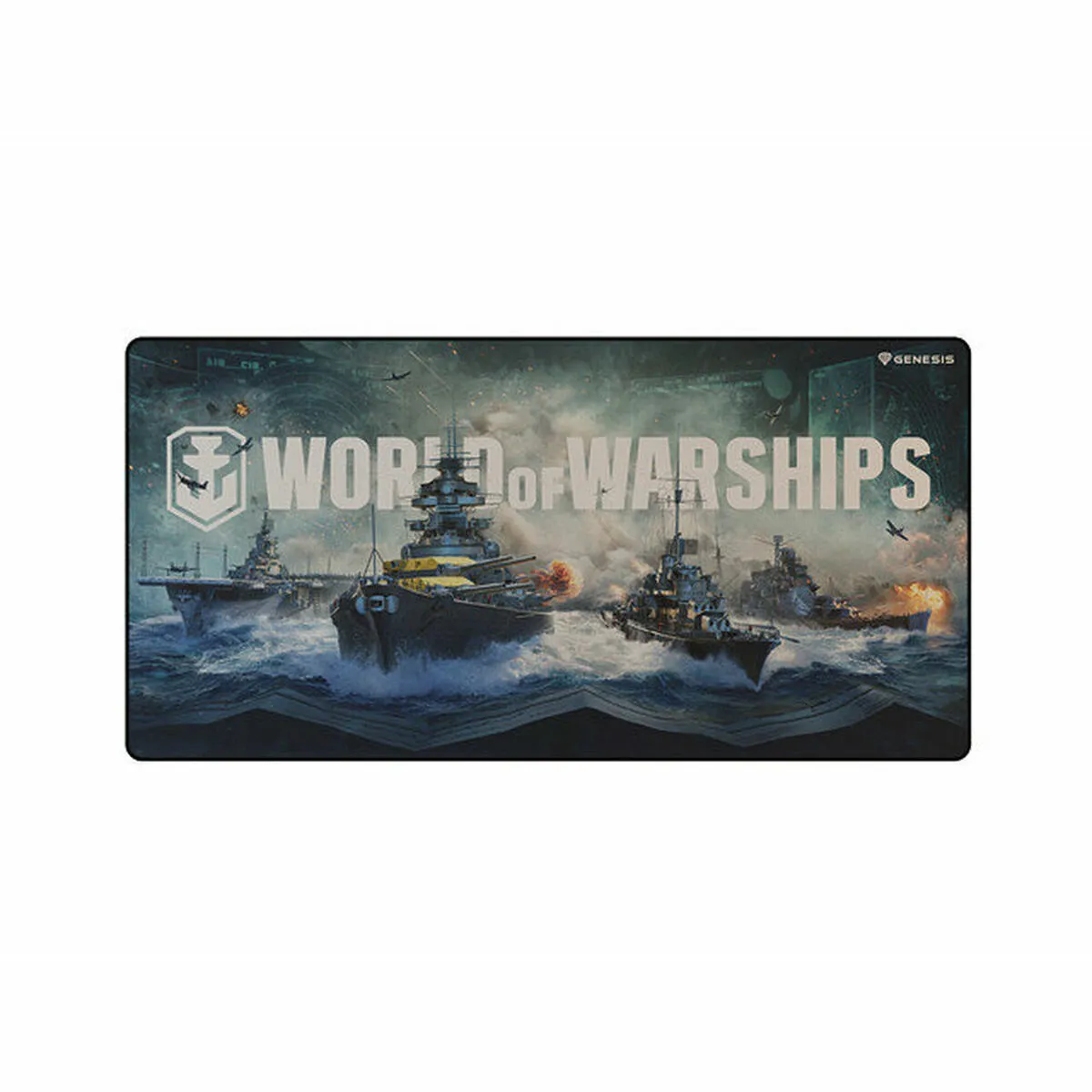 Tapis de souris de jeu Genesis Carbon 500 Maxi WOWS Armada 900x450mm