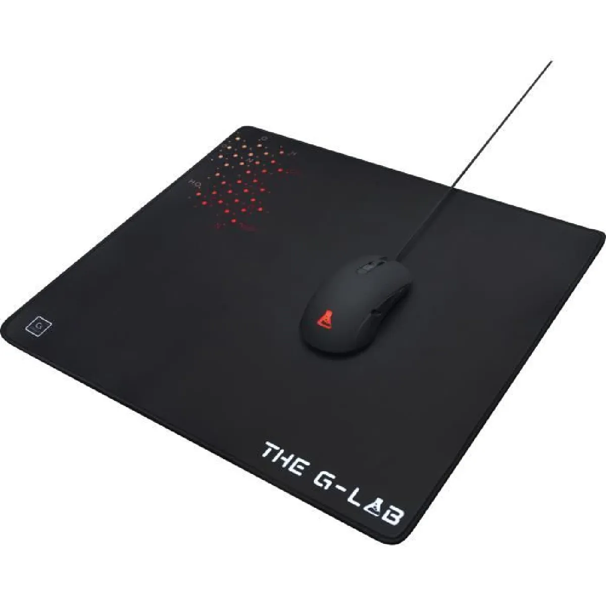 The G-Lab Noir Pad Caesium Tapis De Souris Gaming Xl (450 X 400 Mm) Surface Lisse, Base Antidérapante - Image 6