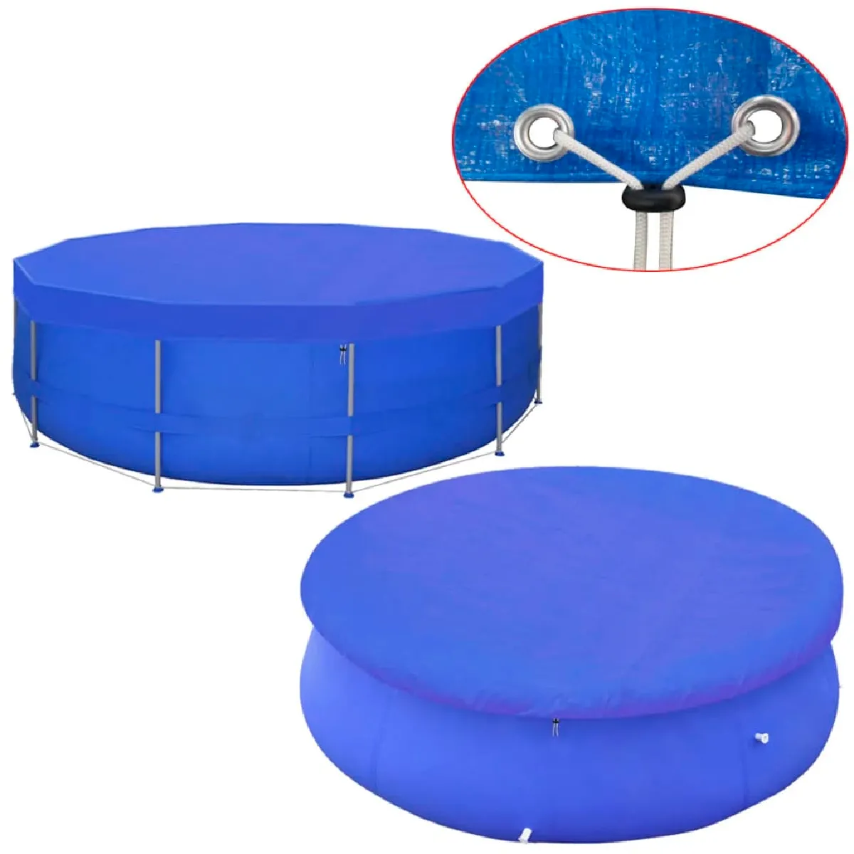 Vidaxl Couverture de piscine ronde - 460 cm - 90 g/m²
