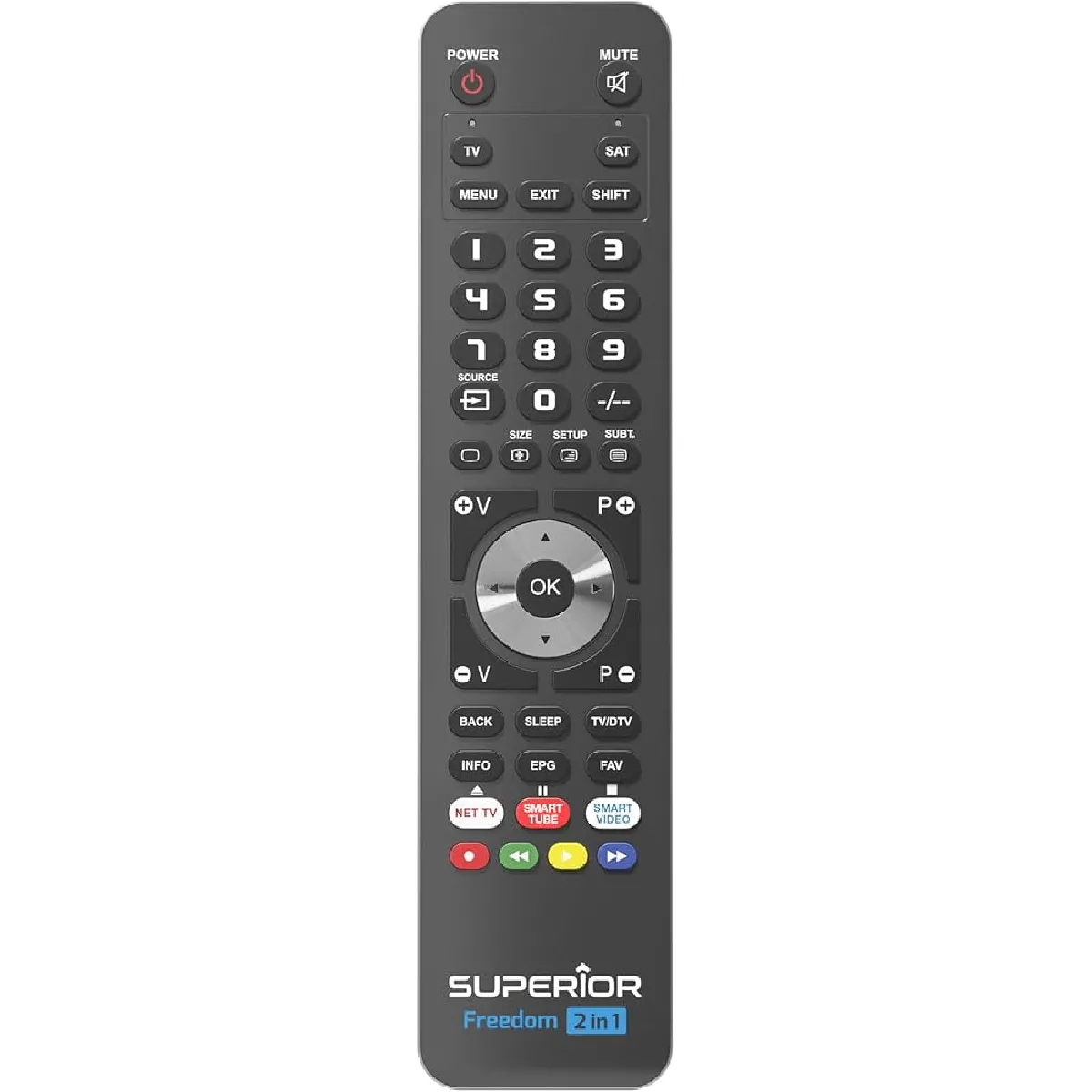 Superior Electronics Noir Superior Télécommande Tv Freedom Micro Usb