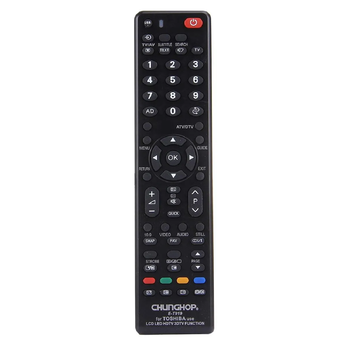Yonis Télécommande Universelle Télévision Toshiba