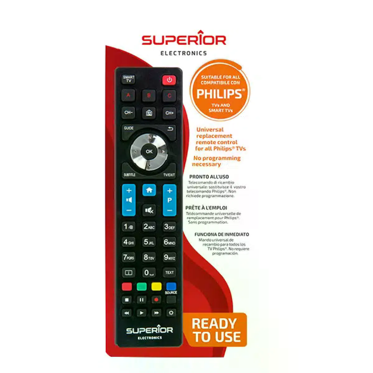 Superior Electronics Noir Superior Télécommande Tv