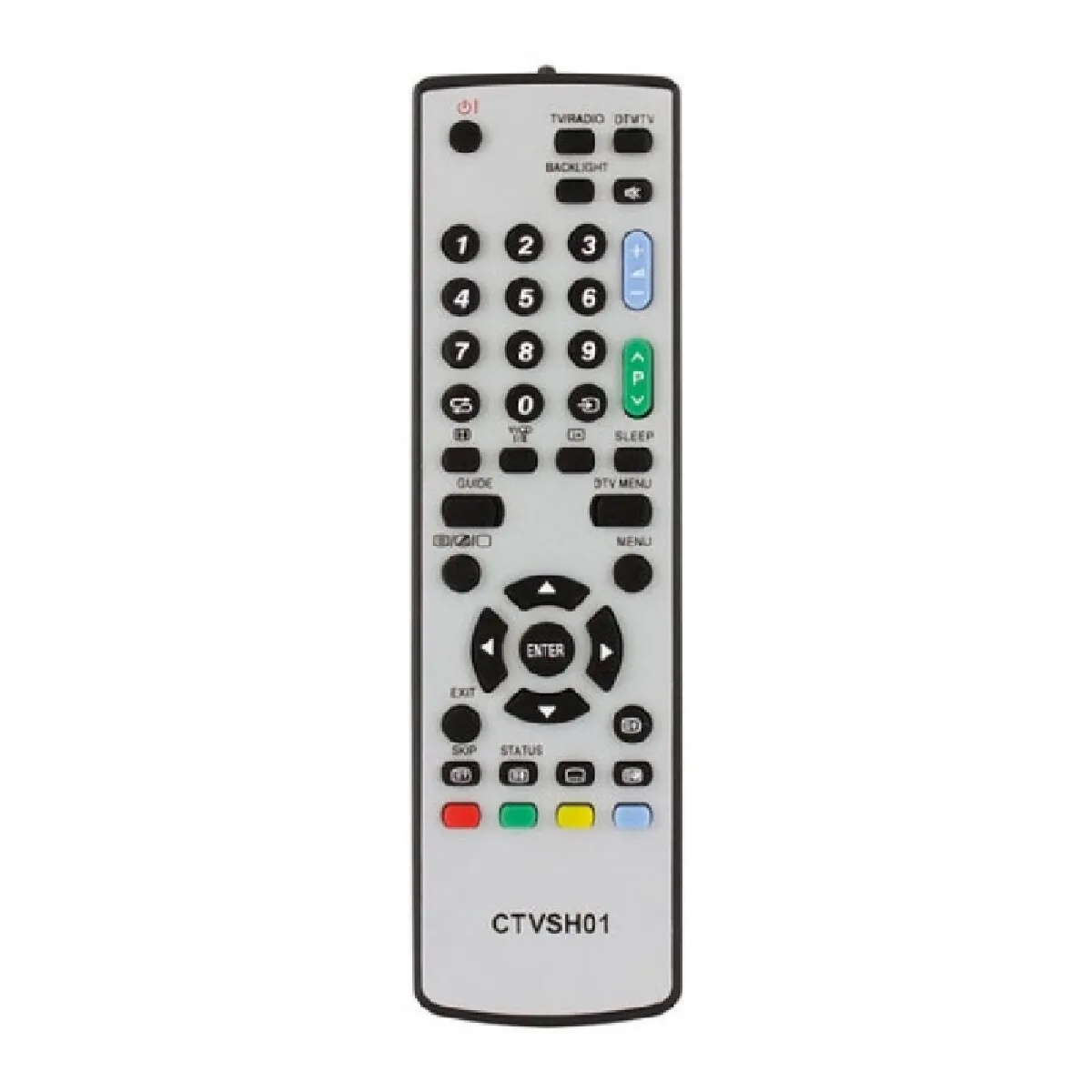 GENERIQUE Common Tv Ctvsh01 Sharp Remote Control Noir
