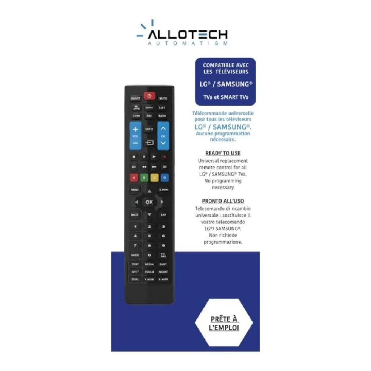 ALLOTECH T&eacute;l&eacute;commande SAMSUNG/LG - 