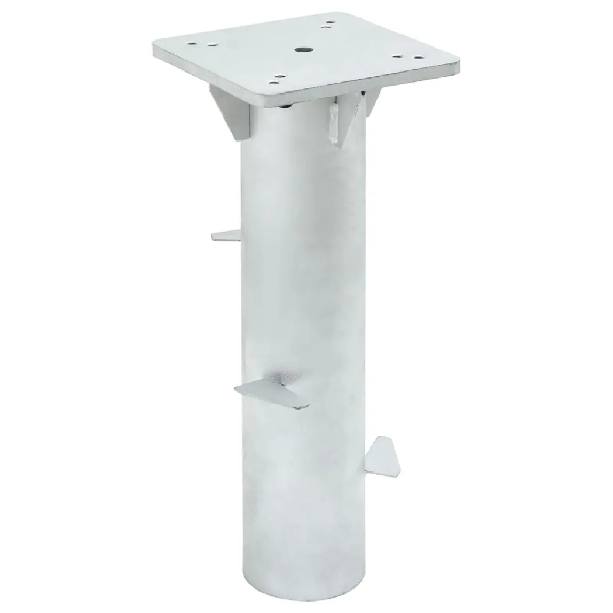 Vidaxl Base de parasol enterré argenté 16x16x395 cm
