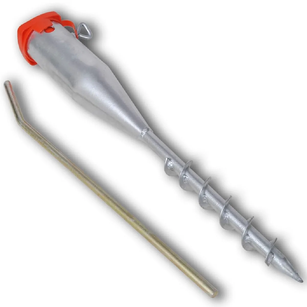 VIDAXL Support de parasol Acier Galvanisé 55cm - vue 2