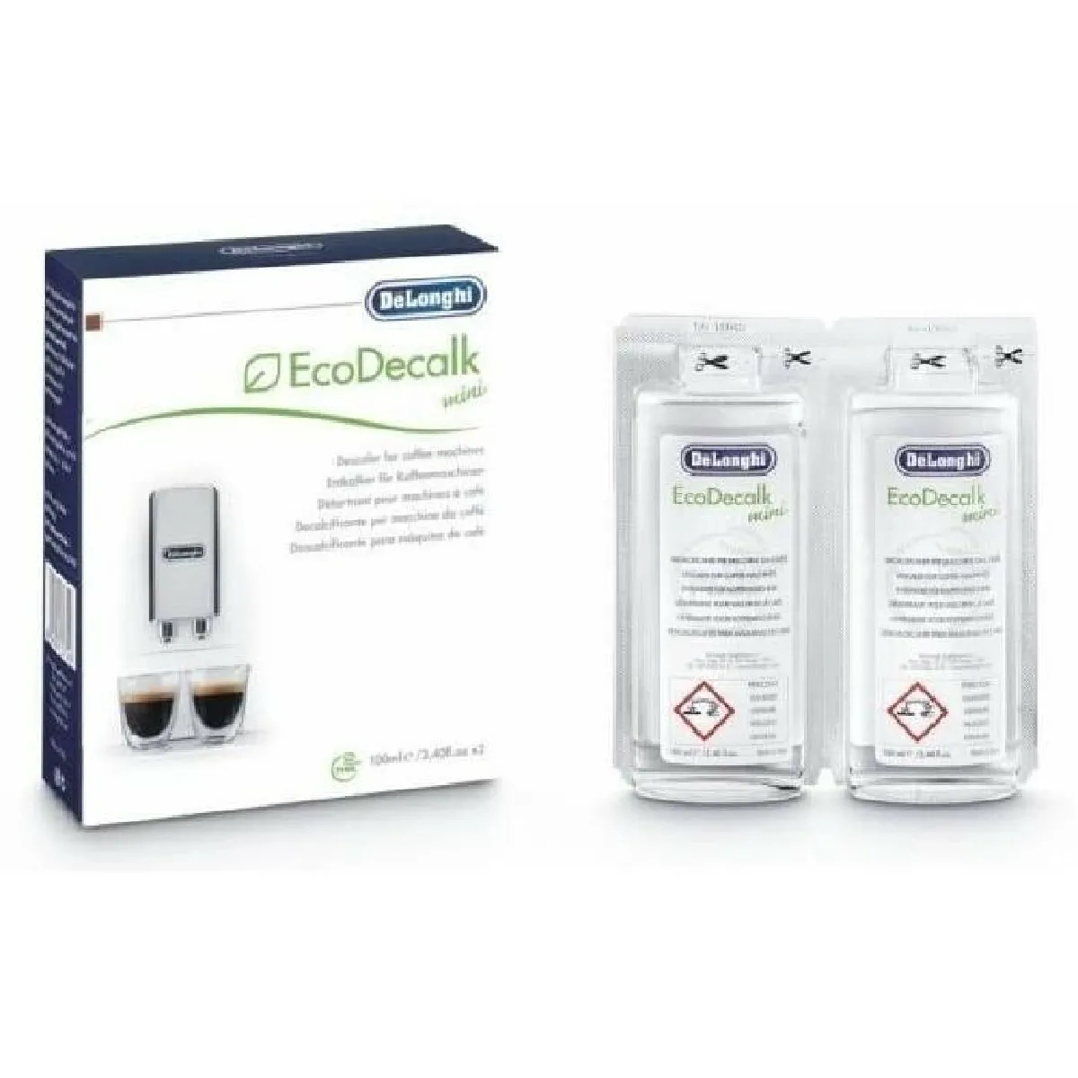 Delonghi Détartrant écologique pour machine à café - 2x100 ml