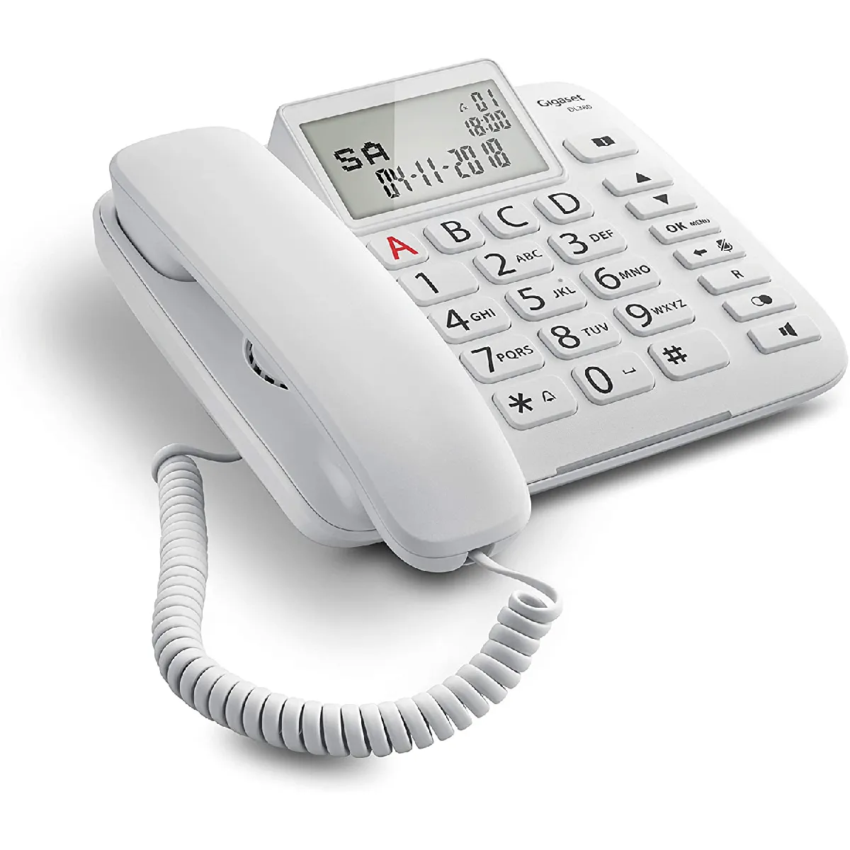 Gigaset Téléphone fixe senior - Blanc