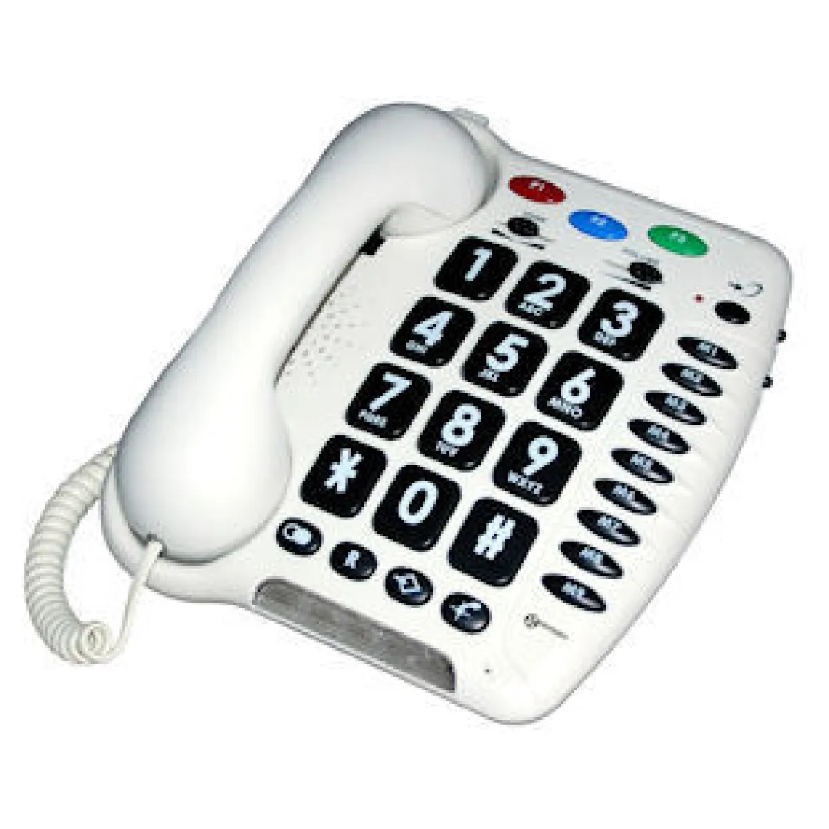 Geemarc Blanc Téléphone Fixe Senior